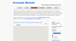 Desktop Screenshot of citizensreportuk.org