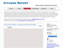 Tablet Screenshot of citizensreportuk.org